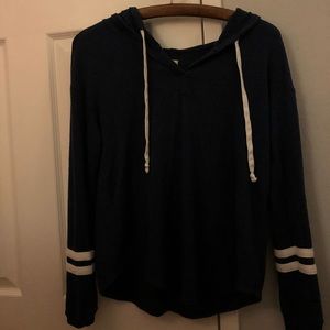 navy lounge hoodie hollister